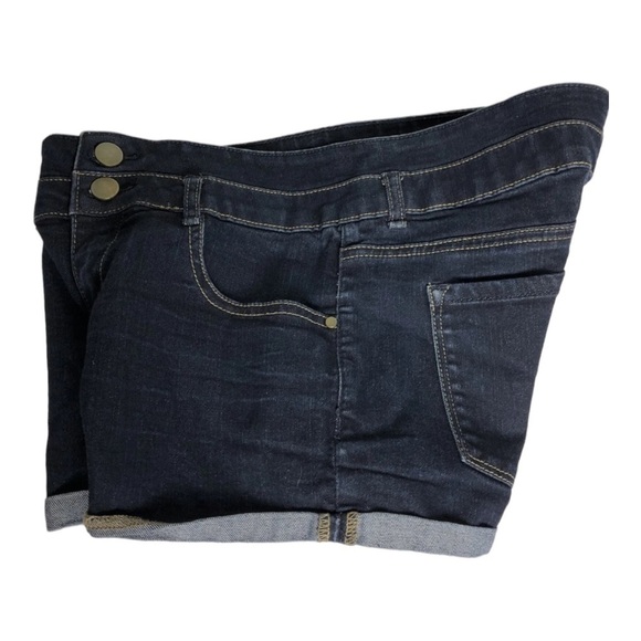 Dynamite‎ Womens Booty Jean Denim Shorts Size 26 Stretch Denim Dark Wash - Picture 4 of 8